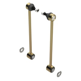 Front Sway Bar Link Extension Kit By Metalcloak, 12.25", Compatible with JK (2007-2018)/ JL (2018+)/ JT (2018+), Lift Your Ride, Bolt On Install, Gold Zinc Chromate, and Easy to Install