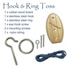 Hook and Ring Toss Game Swing Target Game DIY Kit