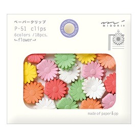 Midori Paper Clips, Flower, 18 Pieces (43317006)