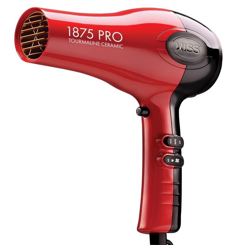 KISS 1875 Watt Pro Tourmaline Ceramic Hair Dryer, Styling Edition,