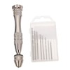 SHINEOFI 1Set Precision Hand Drill Bit Alloy Manual Punch Drill
