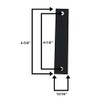 WRS 4-3/4" Sliding Glass Door Shim - Black