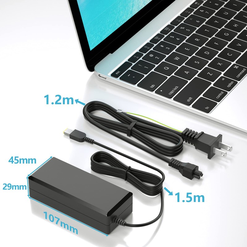 VHBW Compatible NEC Lavie AC Adapter 45W/65W Lavie Laptop Charger