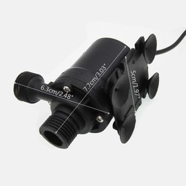 SENSTREE DC 12V Solar Hot Water Heater Circulation Brushless Little Pump with ETL Listed DC Power Supply Adapter Low Noise 780L/H 206GPH 5M/16ft for Home Brewing Recirculation System