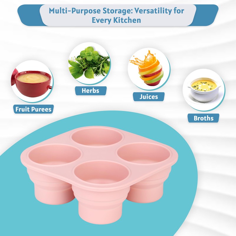 UR Happy Place Silicone Freezer Tray with Lid - Stackable