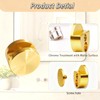 Ykendz Aluminum Mirror Clips, Round Shape Wall-Mounted Mirrors Bracket, Glass