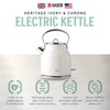 Haden Heritage 1.7 Liter Stainless Steel Electric Kettle, Hot Water