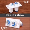Qrity Pack of 20 Small Clip 1/4 Inch Locking Clips