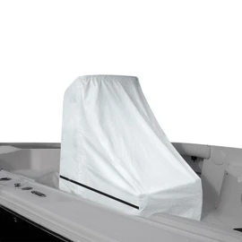 Zenicham Center Console Boat Cover UPF 50+, 420D Waterproof Boat Cover, Center Console Cover with Windproof Straps, Silver(Large Size up to 40"" L 46"" W 45"" H)