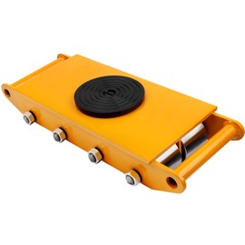 Dollate Heavy Duty Machine Skates 12T 26400lbs Machine Dolly Skate Machinery Moving Skate with 360° Rotation Cap, 8 Steel Wheels, Machinery Mover for Industrial Moving Equipment