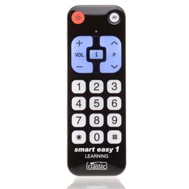 Remote Control Smart Easy 1, Universal Remote Control with Learning Function for Seniors Crane Houses, Hotels