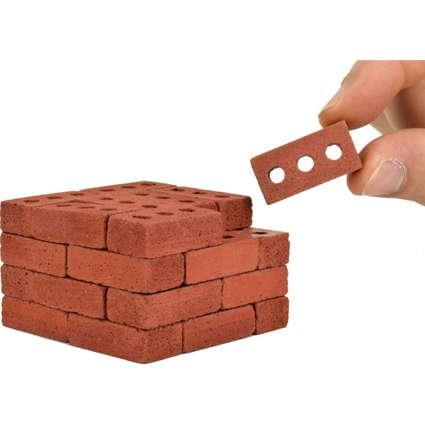 Acacia Grove Mini Red Bricks, 1:6 Scale (32 Pack)