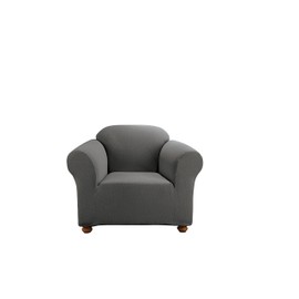 SureFit Simple Stretch Subway 1-Piece - Chair Slipcover - Gray (SF44602)