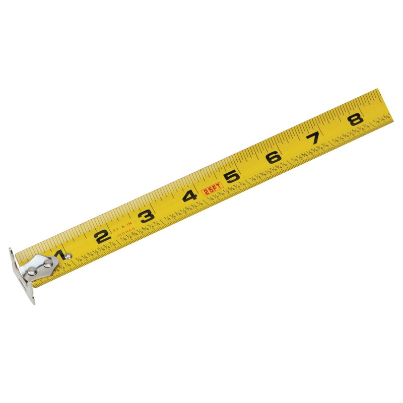 Performance Tool W5041 Clear Polycarbonate Tape Measure with Double Sided