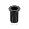 sourcing map M5 Rivet Nuts Carbon Steel Knurled Flat Head