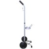 Resone Lightweight Single Oxygen Tank Cart, Adjustable Handle, Durable Powder-Coated
