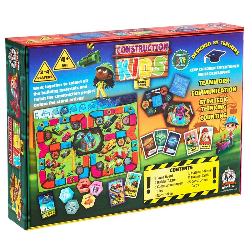 Construction Kids Board Game - Cooperative Building Game for Kids