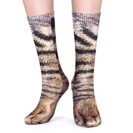 FreeNFond Funny Animal Paw Socks Gag Gifts for White Elephant Gift Exchange