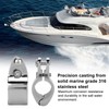 2pcs Stainless Steel Boat Marine Hinged Upper Jaw Slide Hardware