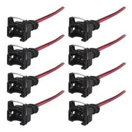 2024 Upgraded 8-Pack Fuel Injector Connector Wiring Plugs Clips Fit for EV1 OBD1 Pigtail Cut & Splice