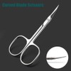 BEZOX Professional Cuticle Scissors Set, Multifunctional 2 Pieces Scissors with