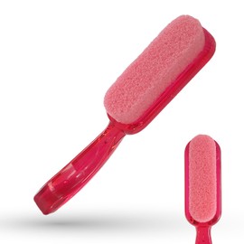 LaRosa PUMICE SPA Pedicure Handle - Red with Pink Pumice Stone