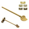 dophee Chinese Leaf Bolt Locking Pin, Safety Pure Brass Key