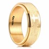King Will 8mm Gold Stainless Steel Ring Lord's Prayer Rotatable