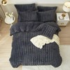 Luowei Winter Plush Bed Linen 200 x 200 cm Grey