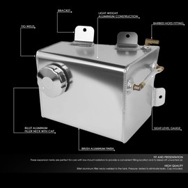 Auto Dynasty Aluminum Coolant Expansion Recovery Overflow Tank/Bottle Compatible with 78-88 Monte Carlo/Curlass Supreme