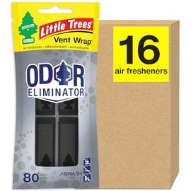 LITTLE TREES - Ambientador para coche La envoltura de ventilación proporciona un olor de larga duración, hoja de ventilación antideslizante. Eliminador de olores, 16 ambientadores