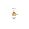 BEADIA 18K Gold Plated Stopper Beads 6mm 20pcs Insert Silicon
