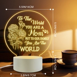 Yonmut Best Mom Birthday Gifts from Daughter Son，Mom Birthday Gifts Night Light，Room Decoration Mom's Gifts