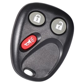 Key Fob Replacement Fit for Chevy Trailblazer GMC Envoy Isuzu Ascender Buick Rainier Oldsmobile Bravada 2002 2003 2004 2005 2006 2007 2008 2009, 3 Btn #15008008 15008009 Car Remote, 1pc