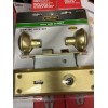 DEFIANT Hall & Closet Mortise Lock Set Satin Brass Finish