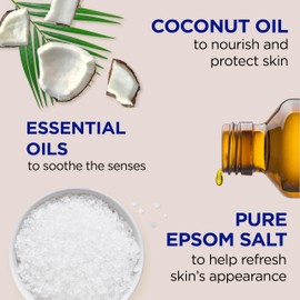 Dr Teal's Foaming Bath with Pure Epsom Salt, Nourish & Protect with Coconut Oil, 34 fl oz (Pack of 4)