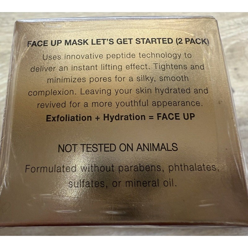 D'Care Face Up Mask 2 Pk Let’s Get Started 2
