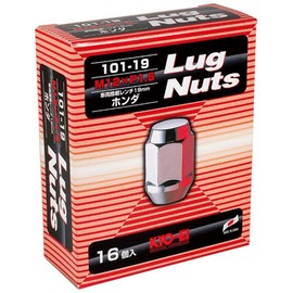 KYO-EI Wheel Nuts Iron Lug Nuts [Quantity: 16 Pieces] [Bag Type 19HEX] M12 x P1.5 101-19-16P