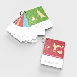 ABC Bible Verse Cards for Children and Adults — Scripture Memory Cards for Christian Easter Basket Stuffers — Scripture Memory Made Easy with All 26 Letters of The Alphabet