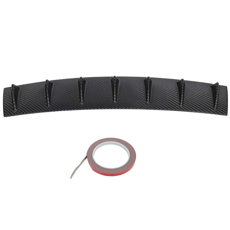 AINTIER Shark Fin Rear Lower Bumper Lip Diffuser Spoiler 7