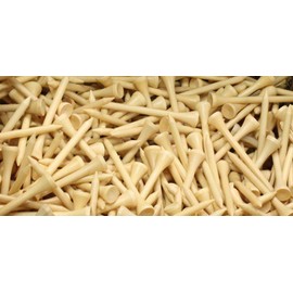500-3 1/4" One-Piece Seamless Golf Tees by JP Lann (Natural)