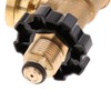 perfk Propane Tank Adapter with Gauge Copper Conversion Adapter with
