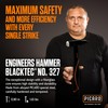 Picard Riveting Hammer BlackTec 500g - German Pattern, Cross Peen,