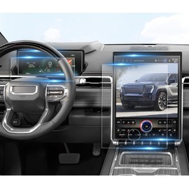 BIBIBO 4Pcs for 2025 2026 GMC Sierra EV Screen Protector 2024 2025 2026 GMC Sierra EV 16.8" Navi&11" Dash [Anti Glare& Scratch Ultra-Clear] 2024-2026 GMC Sierra EV Accessories