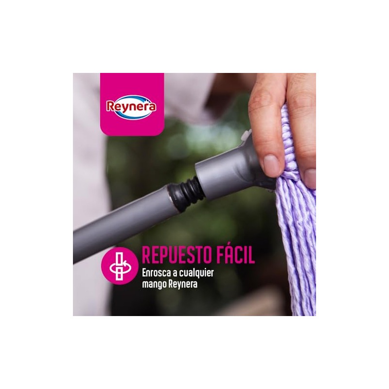 Reynera Kit de Limpieza Total con 2 Repuestos para Trapeador