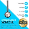 Nurse Stethoscope Watch - Lightweight Metal Frame- Attaches Directly to