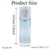 2Pcs 100ml/3.3oz Empty Refillable Clear Plastic Airless Lotion Pump Bottles