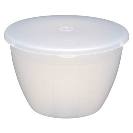 KitchenCraft KCPUD1 Plastic Pudding Basin with Lid, Medium, 570 ml (1 Pint)