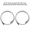 Unbranded NEW SS Braided Automatic Transmission Cooler Line Kit -6AN