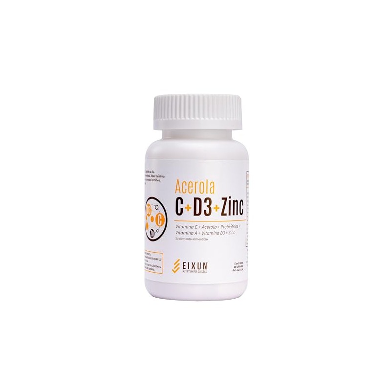 Suplemento Alimenticio Acerola Vitamina Zinc Refuerza Defensas Antioxidante Potente Huesos